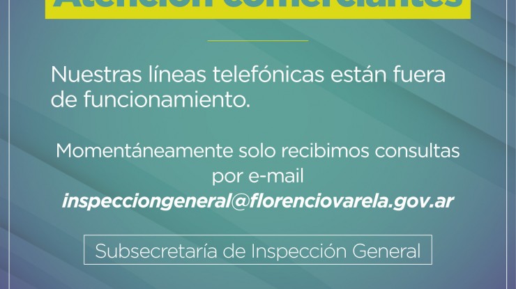Comunicado de la Subsecretaría de Inspección General